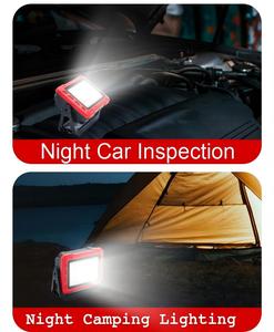 Luz de Inspección para Automóviles, Recargable, COB LED, 2000LM, Temperatura de Color Ajustable, Regulable, Gancho Magnético, Montaje con Tornillo, para Exteriores - Product Image 6