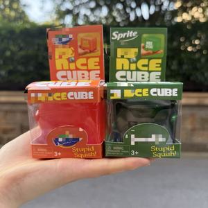 Giocattolo Antistress a Forma di Cubo di Diamante Needoh, Cubetto di Ghiaccio Morbido, Squishy Fidget in TPR, Regalo di Compleanno e Natale - Product Image 5