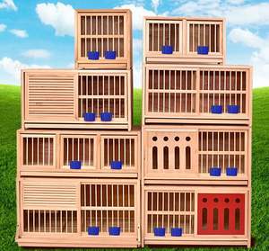 Toutes les saisons Cage commerciale en bois pour oiseaux Cage pour pigeons d'élevage Cage pour pigeons - Product Image 3