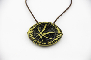 Collier Pendentif Vintage Charme Oeil de Agamotto <span class=keywords><strong>Doctor</strong></span> Strange en Alliage de Zinc avec Chaîne Corde, Design Géométrique, pour Hommes et Femmes - Product Image 3