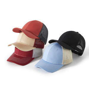 Casquettes de camionneur à 6 panneaux avec logo personnalisé, casquettes de camionneur de plage et casquettes de camionneur de sport en maille pour l'extérieur - Product Image 4