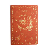 Agenda avec logo personnalisé agenda auto-remplissage planificateur quotidien sans date agenda de bureau en cuir carnet de notes