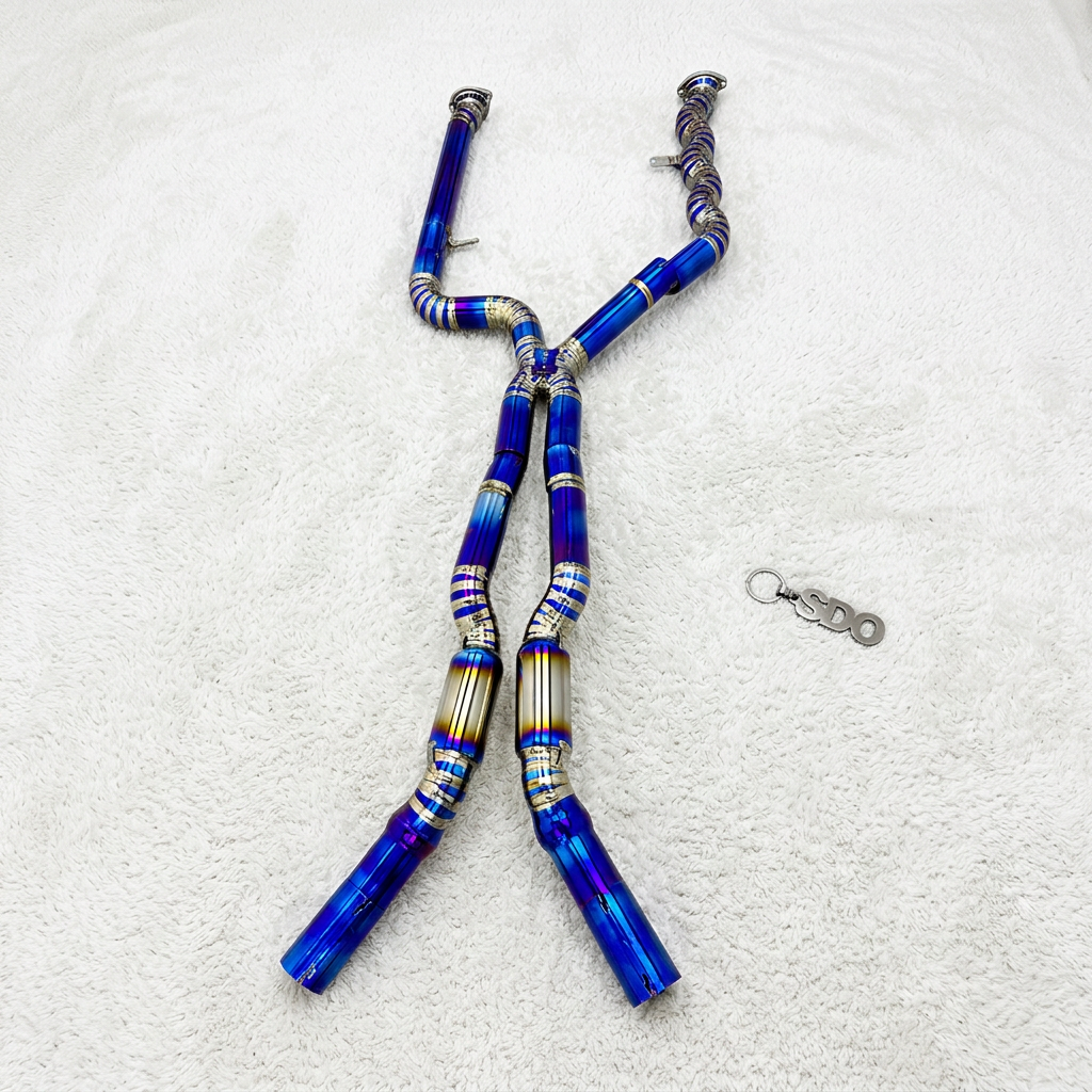VantaFlow Racing Lightweight Titanium X-Pipe Middle Pipe for BMW M2 G87 3.0T 2023+ S58 Performance Exhaust Upgrade