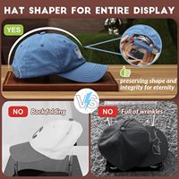 Vitrine personnalisée pour casquettes, présentoir transparent en acrylique pour casquettes de baseball, protection UV, vitrine transparente pour casquettes signées