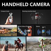 Kamera Digital Genggam SENBONO Pocket 1 1MP Lensa Dapat Diputar Layar IPS 1,3" Baterai 2000mAh Lampu Flash Perekam Foto/Video
