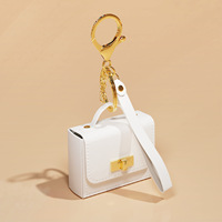 Mini sac de luxe en similicuir, porte-clés, pendentif, accessoires féminins, petit sac pour écouteurs, porte-monnaie, pendentif porte-clés