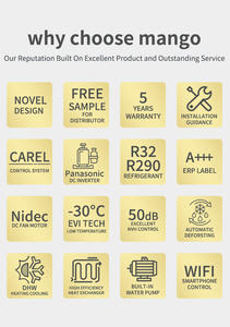 Pompa di Calore R32 ad Alto COP per Riscaldamento Centralizzato 9KW 16kW, Pompa di Calore Aria-Acqua con Inverter DC, Scaldacqua di Fabbrica - Product Image 6