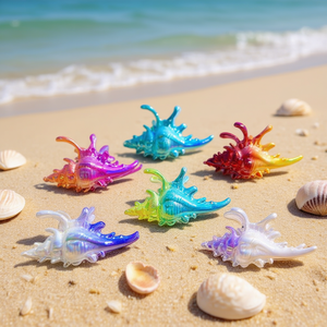 Fermacapelli a Forma di Conchiglia Bicolore Elettroplaccato 9cm, Accessori per Capelli, 2 Pezzi per Colore - Product Image 3