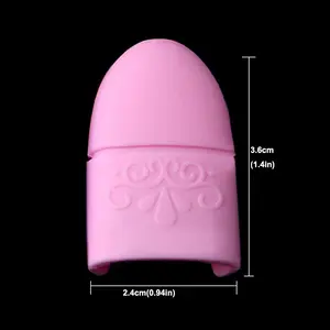 Lot <span class=keywords><strong>de</strong></span> 10 capuchons en silicone solide pour dissolvant <span class=keywords><strong>de</strong></span> <span class=keywords><strong>vernis</strong></span> à ongles, outils <span class=keywords><strong>de</strong></span> nettoyage <span class=keywords><strong>de</strong></span> manucure, enveloppe en plastique pour trempage - Product Image 2