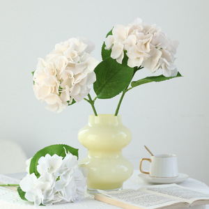 <b>Artificial</b> <b>Hydrangea</b> <b>Flowers</b> Plastic Silk Natural Touch Reusable Home Decor Wedding Props - Product Image 4
