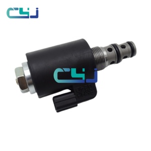 โซลินอยด์วาล์ว 24V รุ่น KWE6K22 G24D16B วาล์วหยุด สำหรับอะไหล่เครื่องจักรรถขุด SK200 หมายเลข 3855361040 - Product Image 2