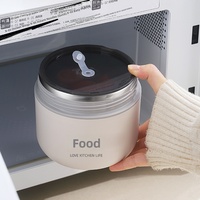 Edelstahl Mikrowellengeeignete Tragbare Stapelbare Lunchbox Isolierte Thermoskanne für Studenten 304 Edelstahl Lebensmittelechtes PP