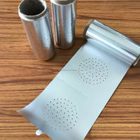 Rouleau de papier d'aluminium carré perforé pour accessoires de chicha, technique miroir, style classique, vente en gros