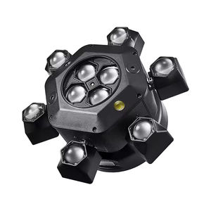 Precio de Descuento: Luz Láser Estroboscópica RGBW <span class=keywords><strong>4</strong></span> en 1 para DJ y Discoteca, Luces de Cabeza Móvil de 6 Brazos para Discoteca - Product Image 3