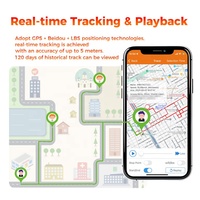 Traceur GPS anti-perte pour enfants et personnes âgées, positionnement multi-mode GPS+Beidou+WiFi+LBS, fonction d'appel bidirectionnel