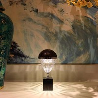 Nouvelle Lampe de Table LED Tactile en Cristal, Design Luxueux, pour Restaurant, Bar, Maison, Hôtel, Décoration