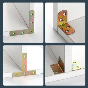 Support d'angle en L Ai Siqi en acier laminé à froid épaissi pour armoire, accessoire de quincaillerie - Product Image 1