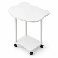 Table d'appoint mobile moderne en métal avec roulettes pour salon et bureau à domicile – Vente chaude usine