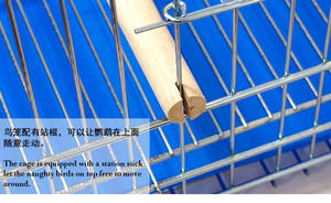 Kuş kafesleri için Parakeets paslanmaz çelik Birdcages Metal kuş kafesi ev taşıyıcı ev bahçe için yaratıcı <span class=keywords><strong>Retro</strong></span> kuş taşıyıcılar - Product Image 3