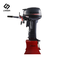 Moteur hors-bord Laogen en promotion, nouveau modèle à essence LG9.9F 9.9HP 2 temps 246cc, refroidissement par eau, démarrage manuel, allumage CDI, réservoir de carburant 24L