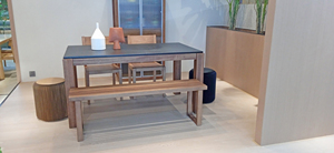 <span class=keywords><strong>Table</strong></span> à manger rectangulaire, pieds en bois massif, assemblage rapide, pièces - Product Image 5