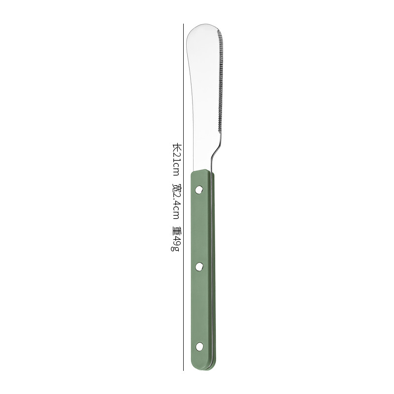 Dinner knife [green handle]