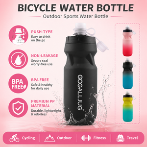Bouteille <span class=keywords><strong>de</strong></span> sport pliable en plastique avec logo personnalisé 610 ml |   Bouteille d'eau pliable sans BPA, anti-fuite, compressible, pour la salle <span class=keywords><strong>de</strong></span> sport et le cyclisme - Product Image 3
