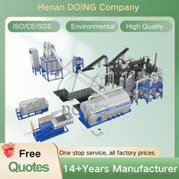Usine de pyrolyse de déchets plastiques Henan DOING, ligne de production de 5 à 10 tonnes d'huile combustible à partir de déchets plastiques PP PE PS