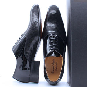 Chaussures Oxford pour hommes d'affaires européens, à enfiler, à bout pointu, avec embout en acier, en cuir véritable, antidérapantes, respirantes et légères - Product Image 5