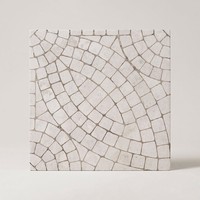 Mosaico de cerámica Vetri Ivory de 12x12 pulgadas con patrón de piedra blanca para decoración de paredes y pisos