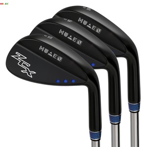 HUAEN – Ensemble de fers de <span class=keywords><strong>golf</strong></span> de haute qualité 52/56/60 (<span class=keywords><strong>Gap</strong></span>/Sand/Lob) pour hommes/femmes, face fraisée, haute rotation, acier inoxydable, caoutchouc, 465g GW006 - Product Image 2