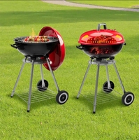 YUEYOU Outils de barbecue pliables jetables pour charbon de bois, pour grillades en extérieur, compatibles Kamado et Apple Grill, faciles à assembler et à nettoyer, finition émaillée, résistants à la flamme