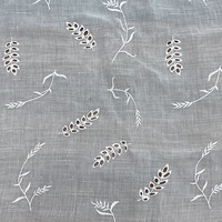 Tissu en maille florale respirant et hydrosoluble, dentelle 100% coton pour robe brodée ou hawaïenne, tissu en coton