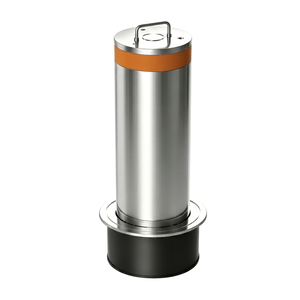 Poste de Barrera Removible de Acero Inoxidable 304, Bolardo de Control de Tráfico con Bloqueo - Product Image 1