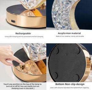 <b>Led</b> <b>Star</b> Moon Lamp Atmosphere Table Lamp Simple Modern European Touch Decoration Small Night <b>Light</b> - Product Image 3