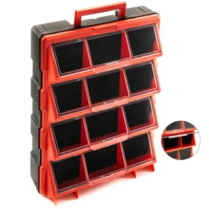 Boîte à outils Portable matériel artisanat armoire de rangement tiroir boîte compartiment ensemble stockage modulaire 12 tiroir pièces organisateur
