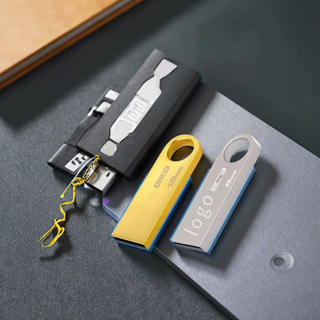 USB2.0 High-speed Metal Waterproof USB Flash Drive 128MB- 64GB Flash Drive with Logo Memory Stick Pen Drive Mini USB Drive