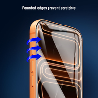 Protection d'écran en verre trempé HD transparent 9H 2.5D anti-rayures pour Samsung et iPhone 17 16 15 Pro Max