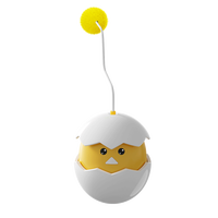 2025 luxe chat jouet baguette jaune coquille d'oeuf bâton gobelet poulet Squawks Roly-Poly interactif chat jouet classique moderne dessin animé