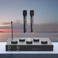 Système de mixage de microphone sans fil karaoké HD Micro optique audio Carte son PC TV Party Mixeur dynamique sans fil Microfono karaoké