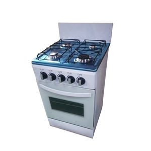 موقد طهي أبيض بأربعة شعلات مع فرن للخبز، موقد ذكي للاستخدام المنزلي والمطاعم - Product Image 1