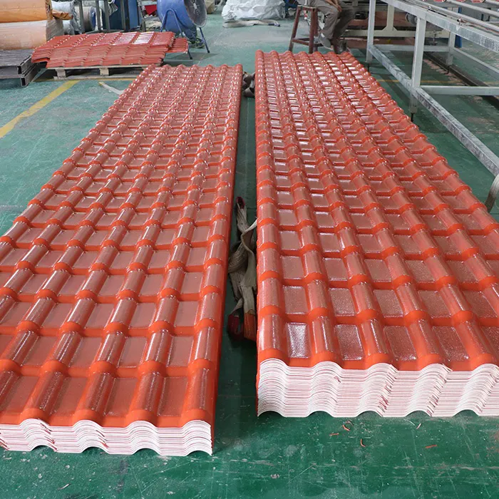 Waterproof plastic pvc roofing sheet corrugated heat insulated synthetic resin roof tile roofing Shingles