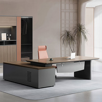 Bureau de direction moderne et simple de qualité E0, grand bureau de patron, bureau de gestionnaire, bureau de superviseur pour usage domestique et commercial
