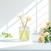 Emballage en verre de forme unique 200ml bouteille de diffuseur de roseau de désodorisant rechargeable bouteille d'aromathérapie d'huile essentielle