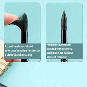 Pinceles de acuarela sintéticos individuales de alta calidad para artistas principiantes fibra mixta punta redonda retención de agua fuerte - Product Image 6