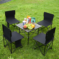 Logo personnalisé Tables de pique-nique Chaise et table d'extérieur Mobilier Table de camping pliante avec chaises
