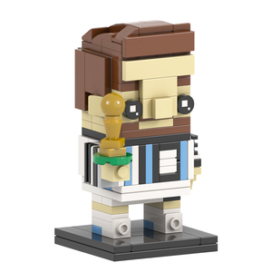 MOC7519 Leo 157 Uds. Ladrillos de cabeza cuadrada jugador de fútbol argentino famosa estrella mundial ensamblar bloques de construcción DIY para niños juguetes de regalo - Product Image 4