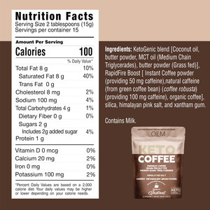 Oem ODM kinh nghiệm mới về đốt cháy chất béo: bột cà phê ketogen, thúc đẩy giảm cân lành mạnh và tăng năng lượng - Product Image 2