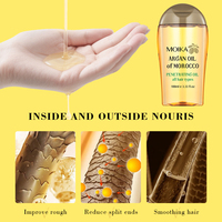 Vente en gros d'huiles essentielles pour cuir chevelu et cheveux Huile essentielle Cocos Nucifera pour réparer les cheveux Huile d'argan biologique du Maroc pour cheveux crépus