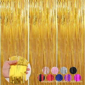 Cortinas <span class=keywords><strong>de</strong></span> Flecos <span class=keywords><strong>de</strong></span> Papel Metálico Multicolor al por Mayor, Decoraciones para Fiestas <span class=keywords><strong>de</strong></span> Cumpleaños, Serpentinas, Telón <span class=keywords><strong>de</strong></span> Fondo - Product Image 3